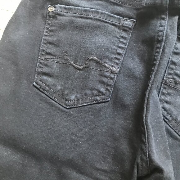 Seven The Skinny Black Jeans Mid Rise Size 26 - Picture 7 of 8